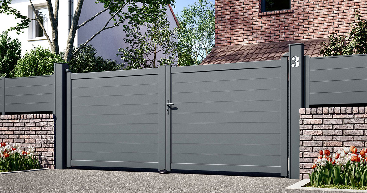 portillon en aluminium